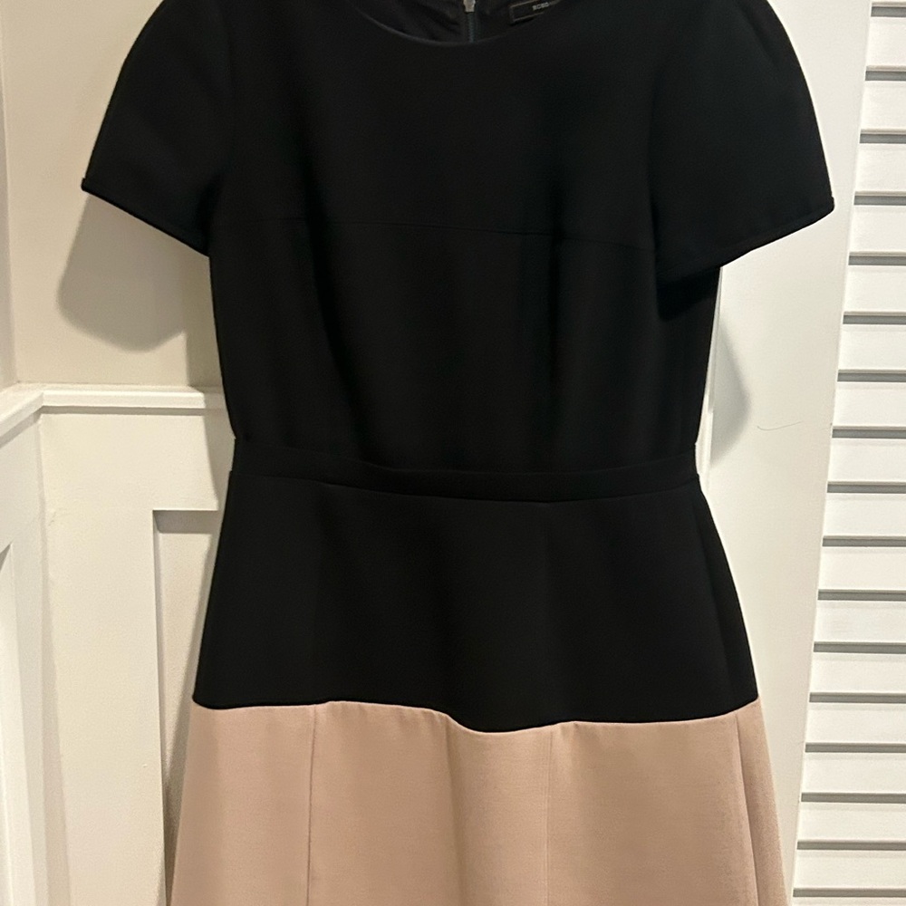 Elegant Black and Tan Women's Dress